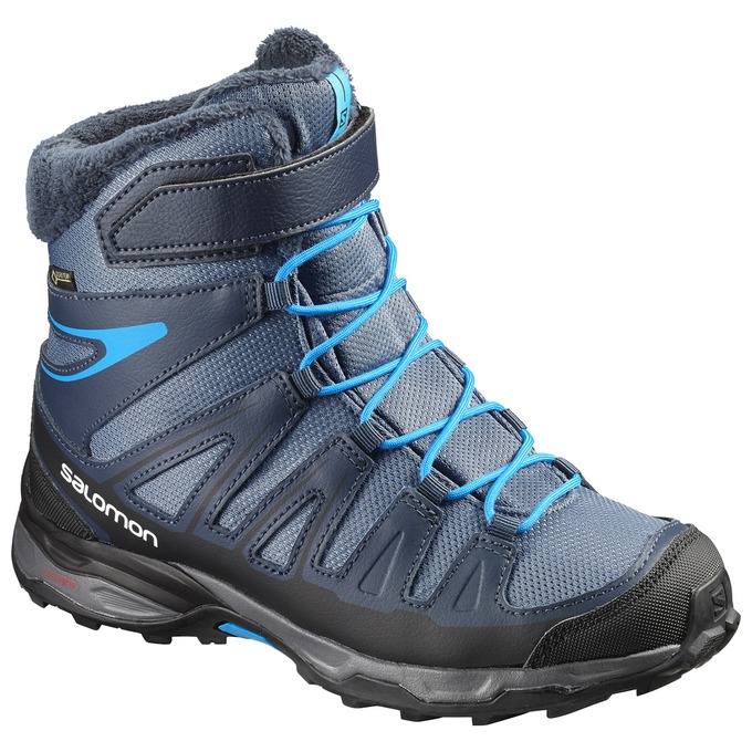 Bottes Hiver Salomon Enfant Bleu Marine / Noir - Salomon X-ULTRA GTX® J - France (1594-HIWFG)